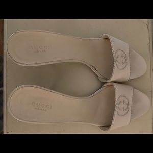 Beautiful classic Gucci embossed sandals